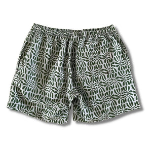 Moshwe Swim Short Green Jungle - African Prints Back View