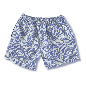 Purple Marble Swim Short